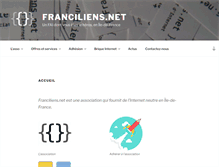 Tablet Screenshot of franciliens.net